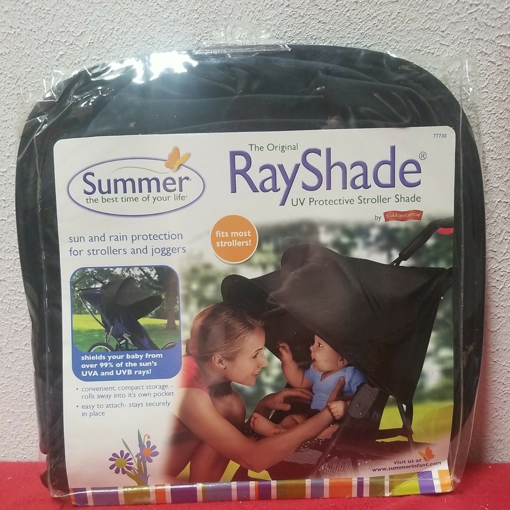 Summer Infant Rayshade UV Protective Stroller Shade Cover, Black Sunlight
