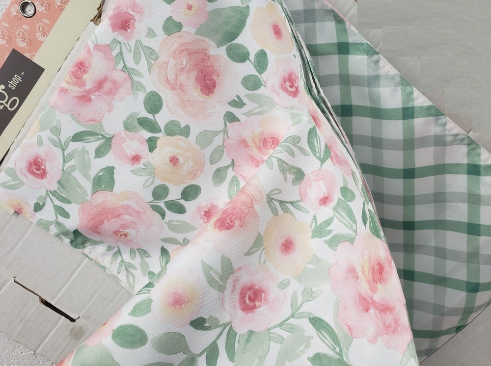 1 Fabric Printed Reversible Kitchen Table Runner (13"x72") MULTICOLOR FLOWERS,HL