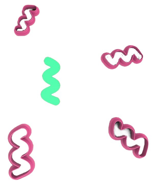 Organic Line Polymer Clay Cutter for Crafting