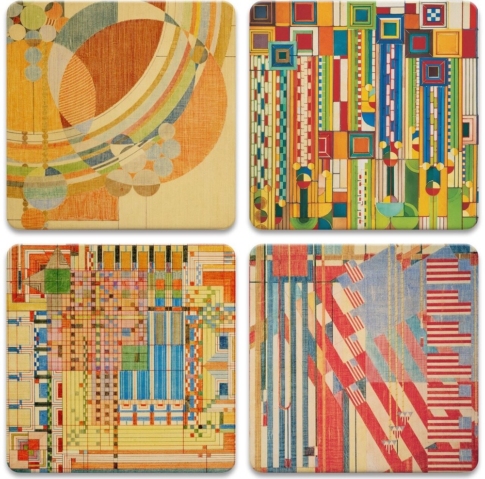 Frank Lloyd Wright Liberty Covers III Absorbent Stone Coasters