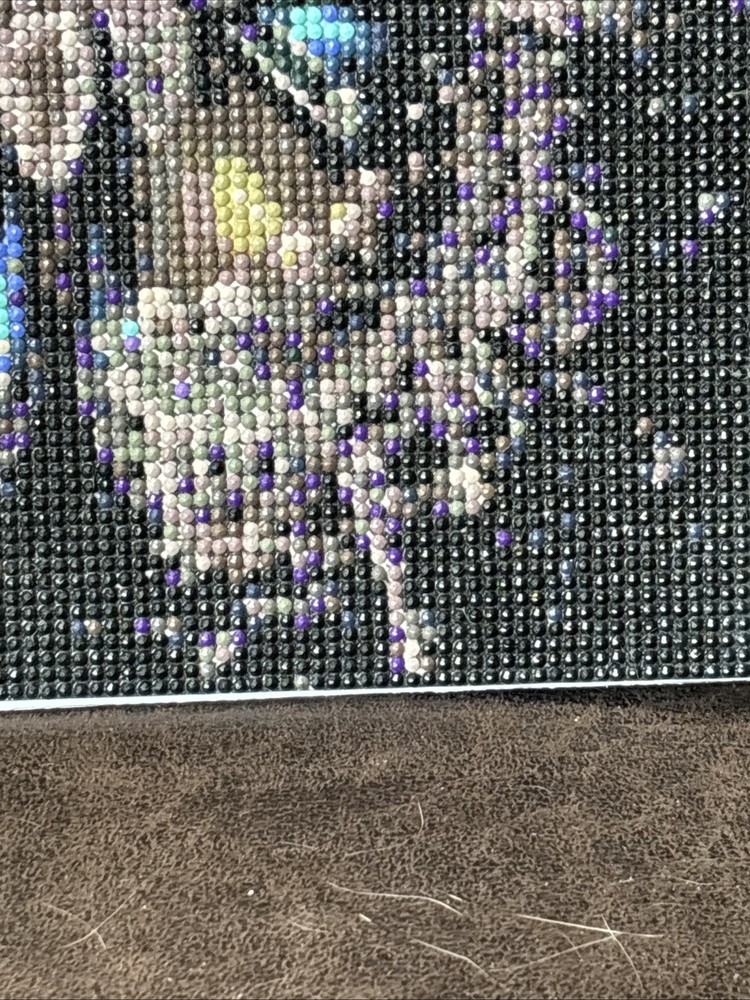 Completed Colorful Butterfly Diamond Art ￼