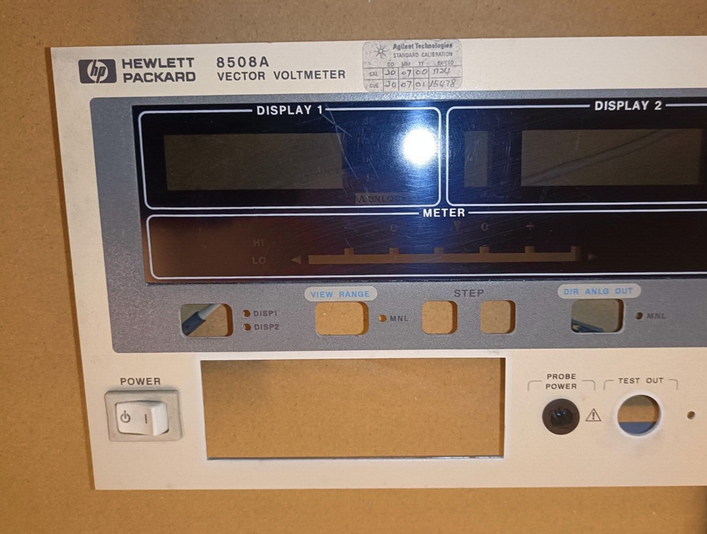 Front Panel for Agilent / HP 8508A - Vector Voltmeter Mainframe