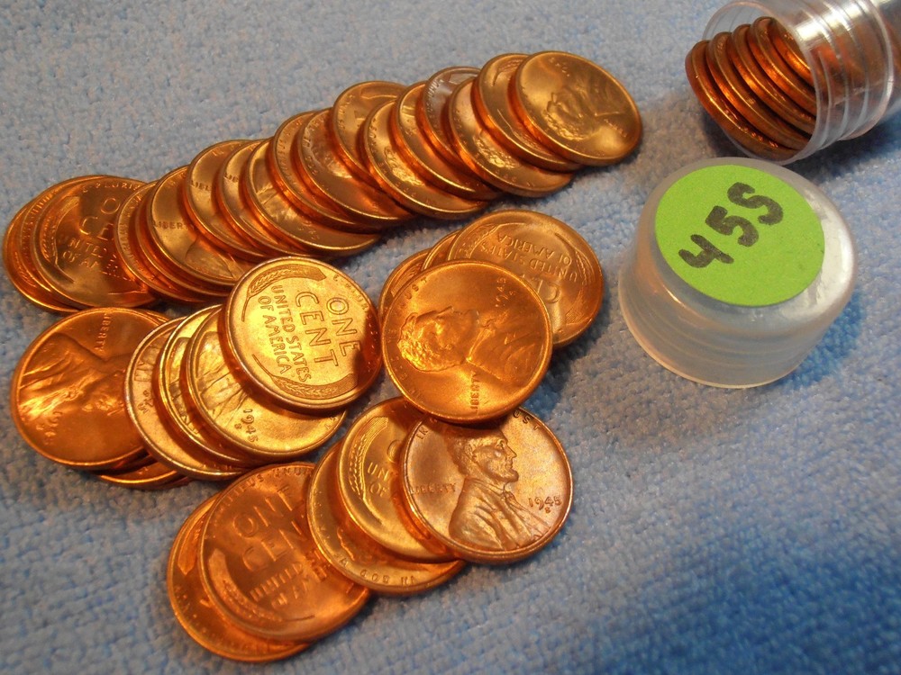 1945 S BU Lincoln Cent - Beautiful coin from a nice roll