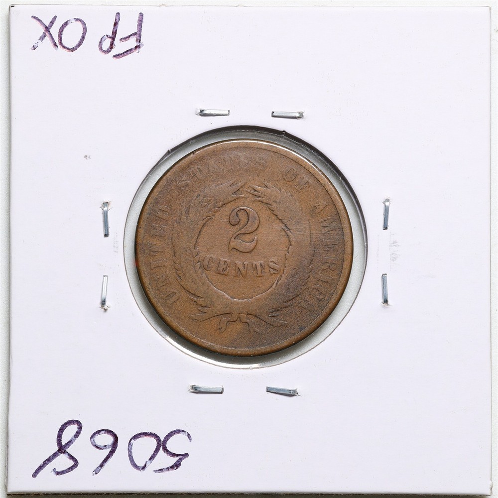 1867 2C Two Cent Piece in Good Condition #5068