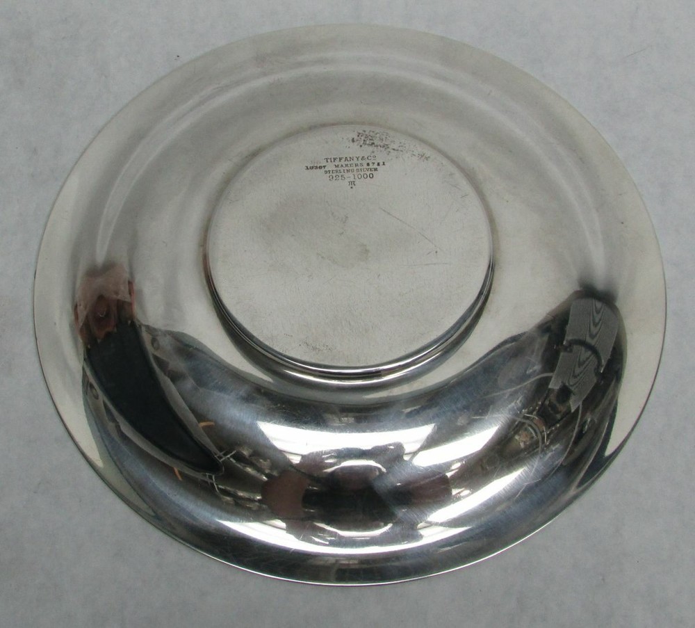 TIFFANY & CO 1912 STERLING SILVER 6 3/4" UNDER DISH