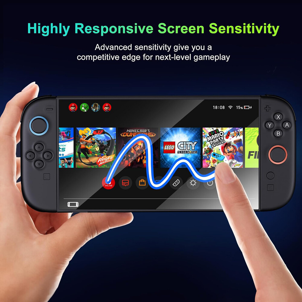 2 Pack Screen Protector For Nintendo Switch 2 HD Anti Blue Light Screen Cover