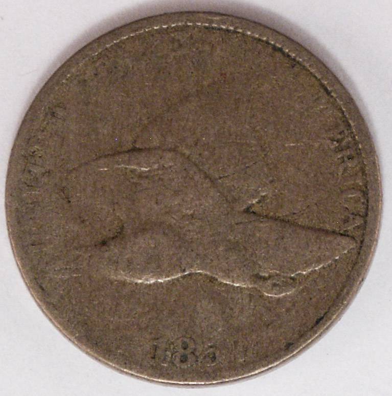 857 Flying Eagle Copper Cent in Good Condition