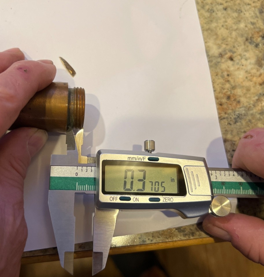 Copper Soldering Iron Tip Threaded 1 1/8" #3