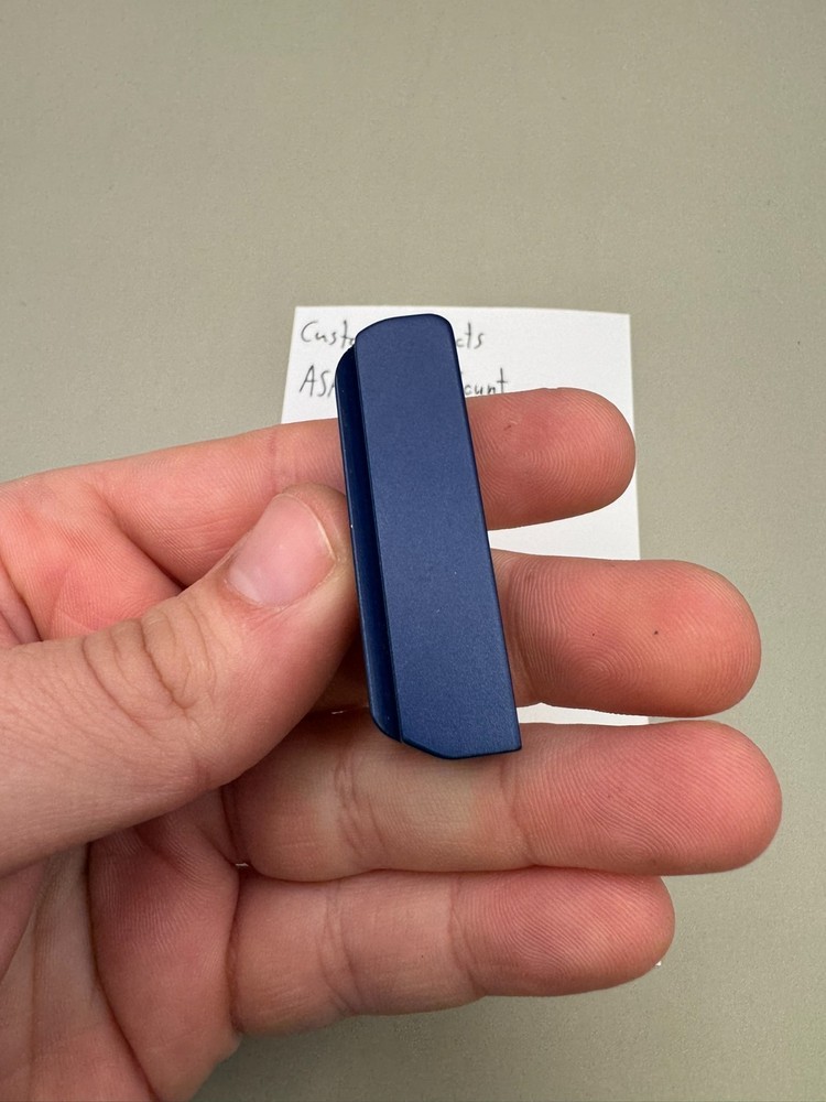 Custom Products ASA Rail Mount-Satin Blue