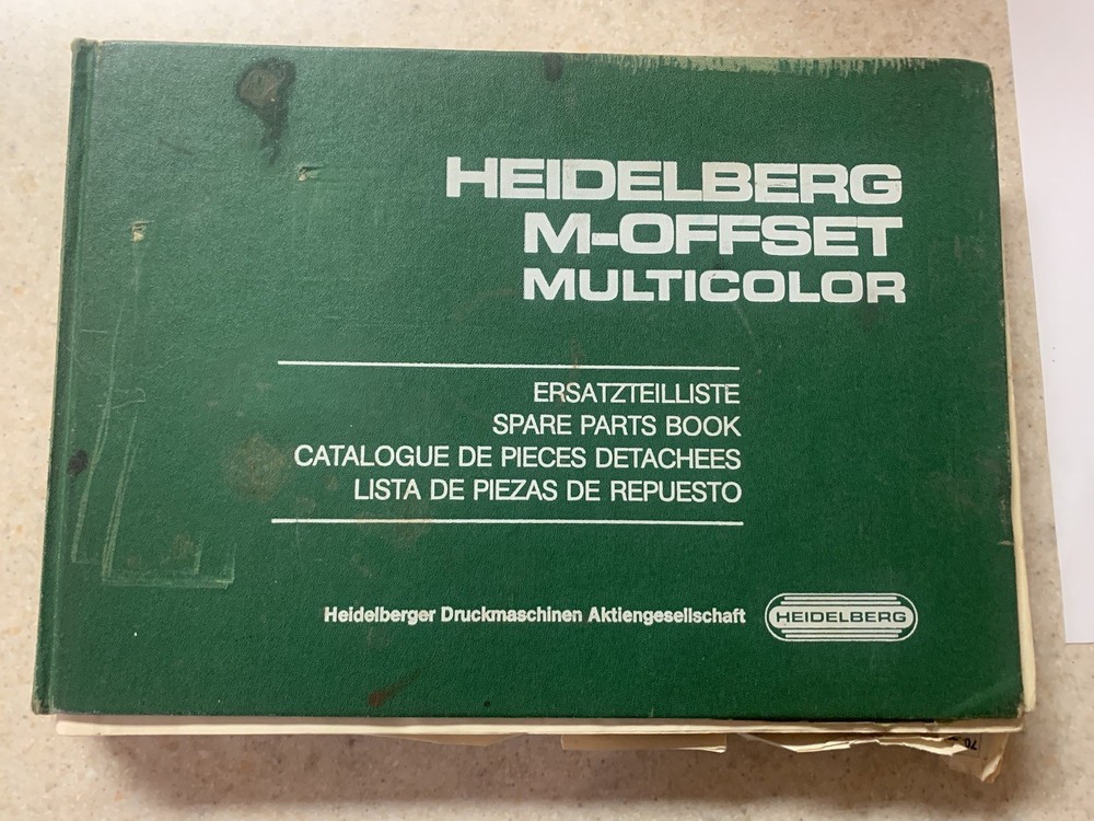 Heidelberg M-OFFSET Multicolor Spare Parts