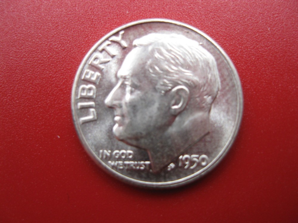 1950 Roosevelt Dime Gem BU!