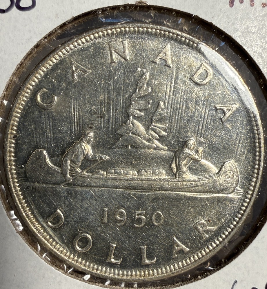 1950 Canadian Silver Dollar, MS+ (15222)
