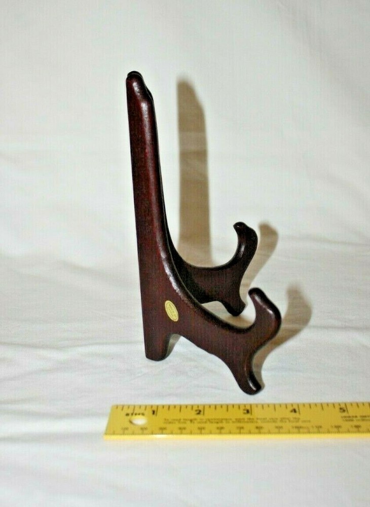 7" Hinged Rosewood Finish Display Easel