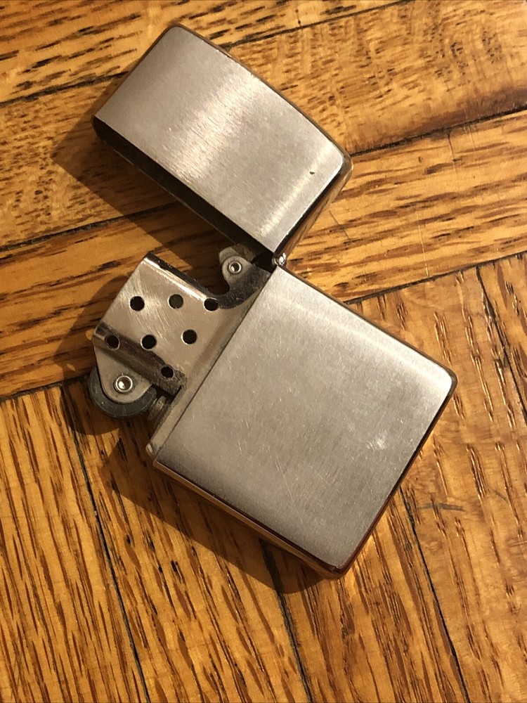 1994 Zippo Brushed Chrome Lighter - “ Moe” Engraved - EXC