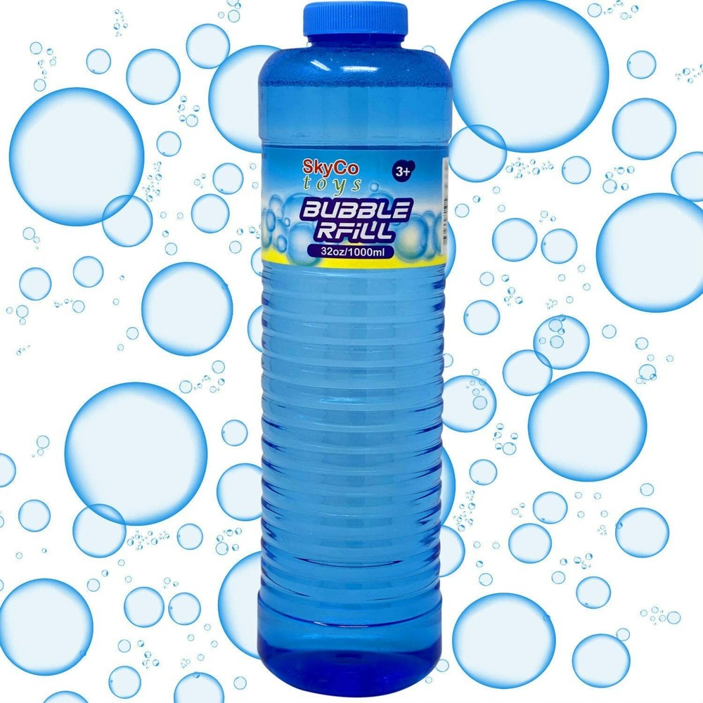 SkyCo Bubble Solution Refill Pack of 2 Bubble Refills Long-Lasting Bubble