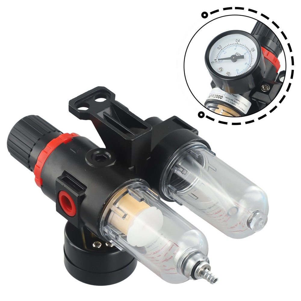 AFC2000 Plastic Air Source Treatment Filter Pressure Gauge Regulator Replacement