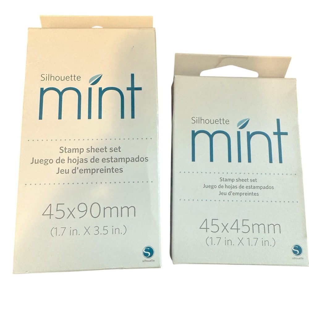 Silhouette Mint Custom Stamp Maker Kit & Accessories New