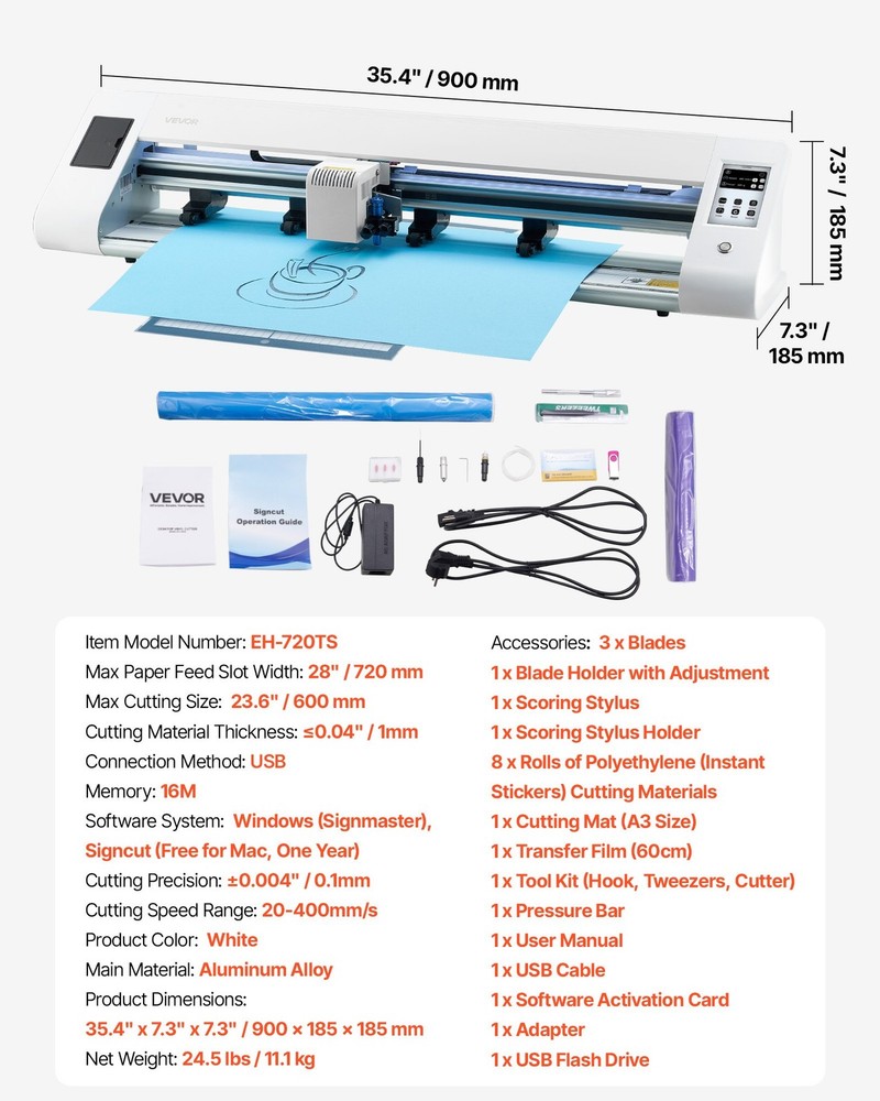 HOT/ Cutting Machine,Automatic Edge Detection Vinyl Cutter Machine with Two Typ