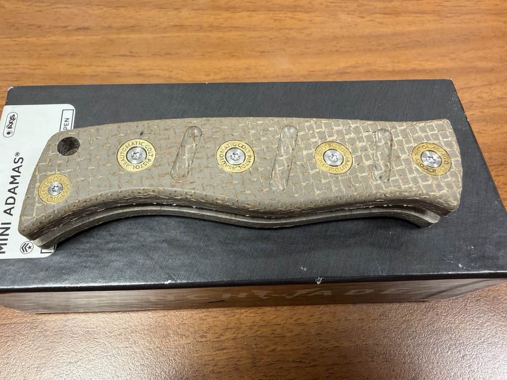 Benchmade Fixed Adamas Brown Micarta Handle