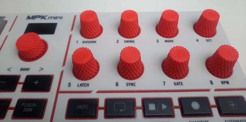 9 Pc Knurled Encoder Knob Set 3D Printed for Akai MPK mini IV (4)