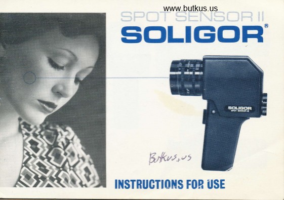 Soligor Spot Sensor-II. Working Handheld Professional Photometer