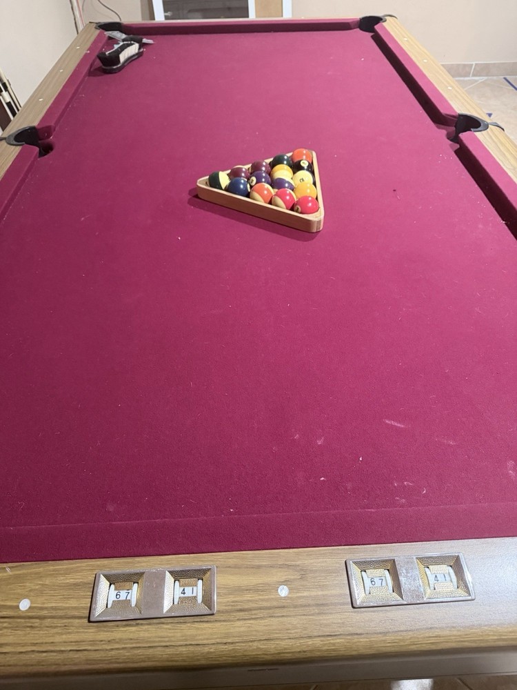 Fischer Commercial Pool Table with Accessories