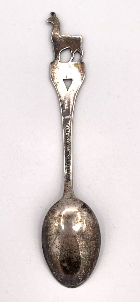 Peru Llama Souvenir Spoon Sterling Silver 9.36g