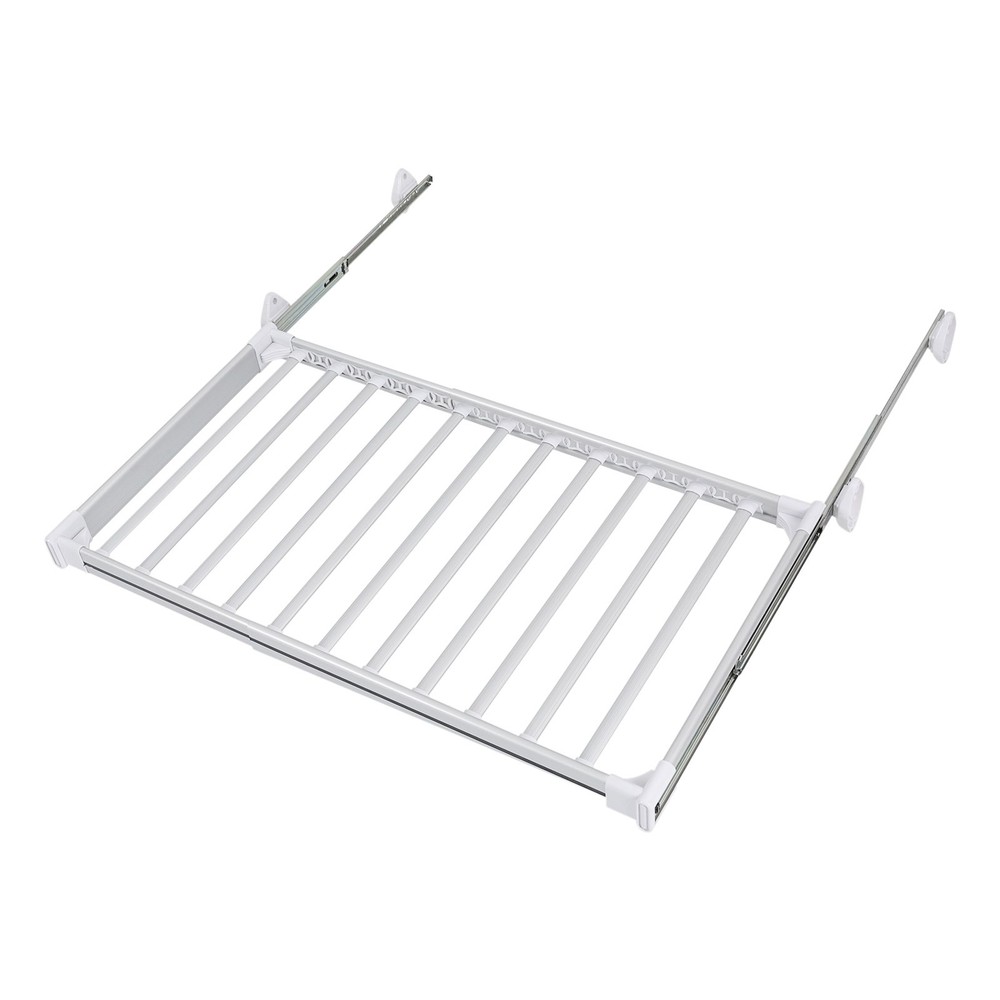 Wall Mount Pull Out Trouser Rack Closet Pants Hanger 11Bars Pants Storage Holder