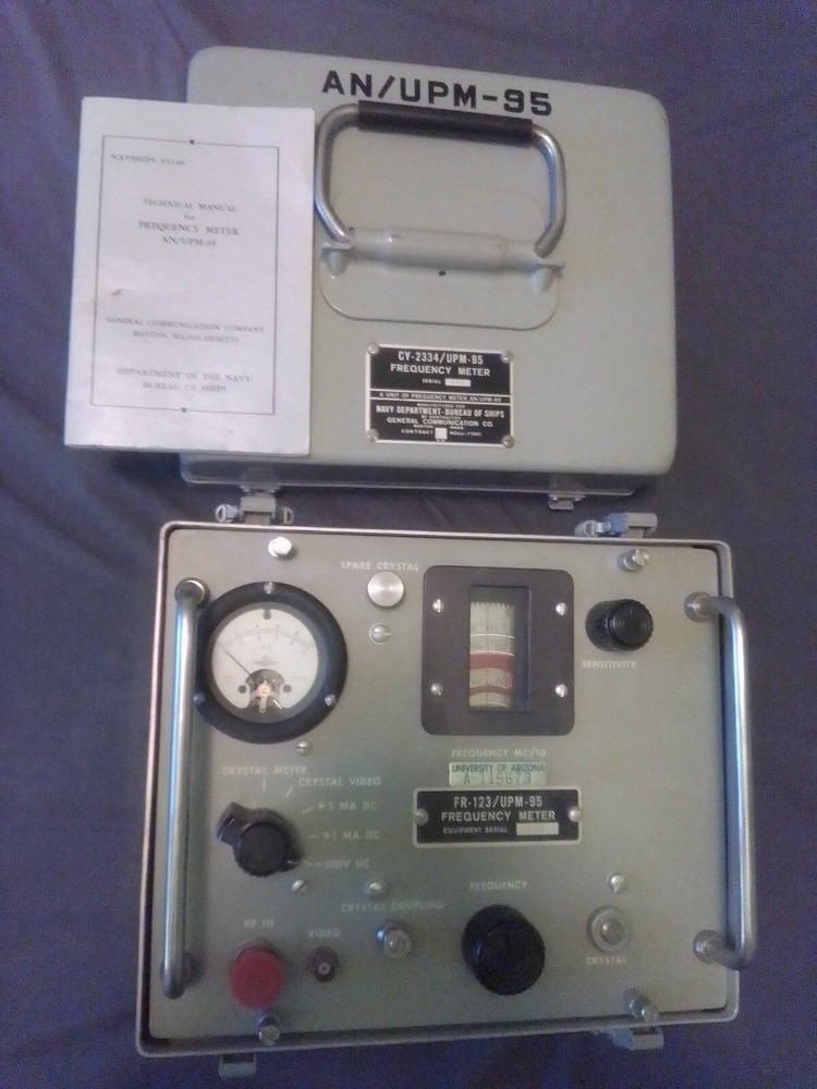 General Communication Co. CY-2334 / UMP-95 Frequency Meter w/ Manual