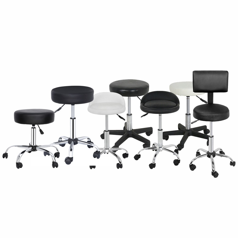 Salon Rolling Stool Adjustable Hydraulic Spa Drafting Salon Tattoo Office Stool