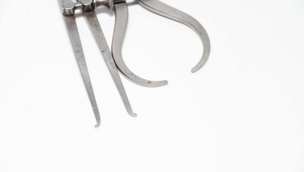 Starrett Flat Inside Spring Caliper 3" & Outside Spring Caliper 2 1/2" Pair