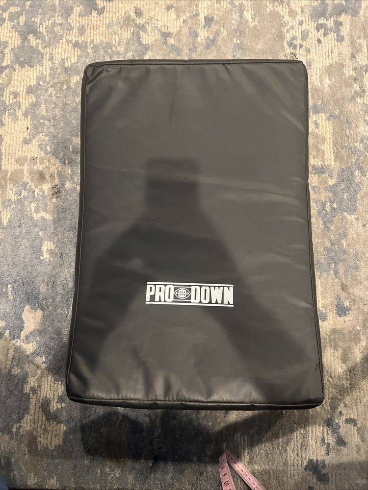 NEW Pro Down Collegiate Football Blocking Shield Black Strong Pad