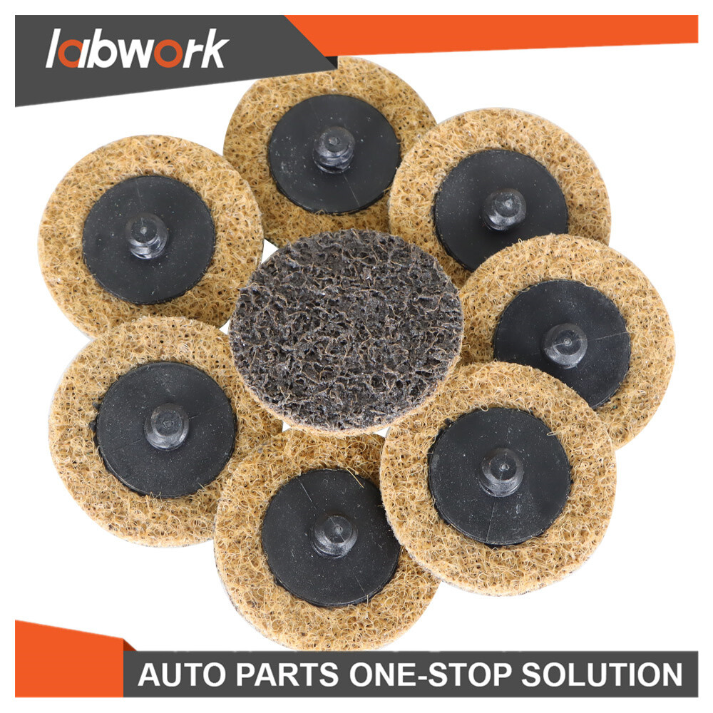 Labwork Coarse Surface Conditioning Discs Roll Lock Grinder Sanding Pad 50Pcs 2"
