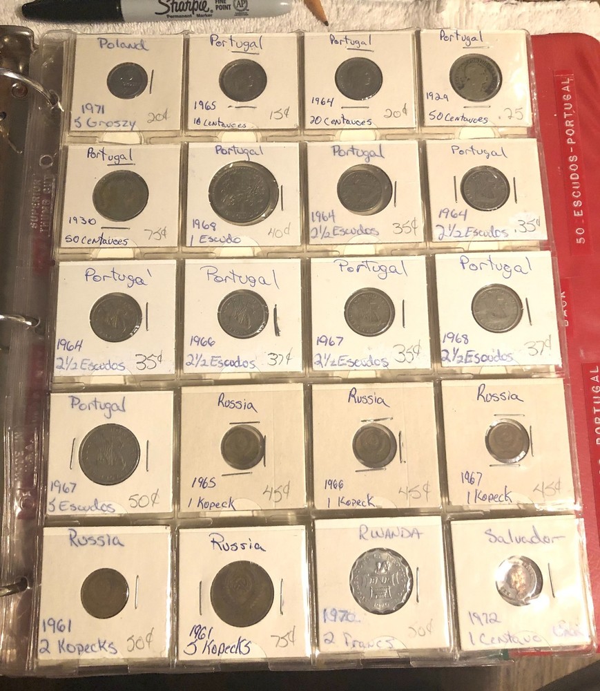 world coins lot bulk old