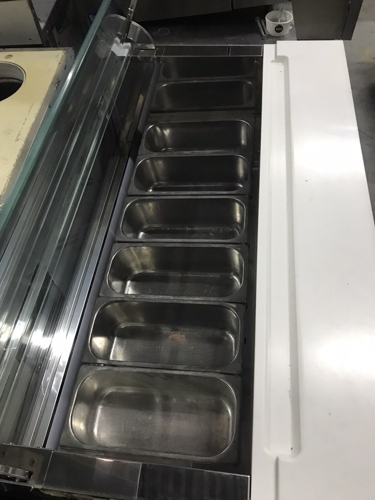 Gelato display case