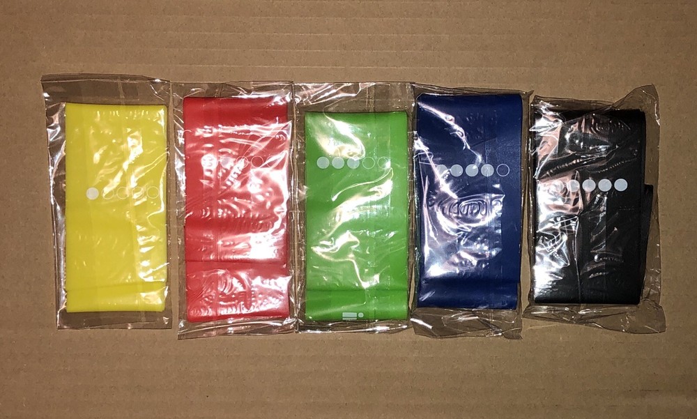 Insonder FIT Loop Resistance Bands 5 Piece Pack Bundle Workout Fit