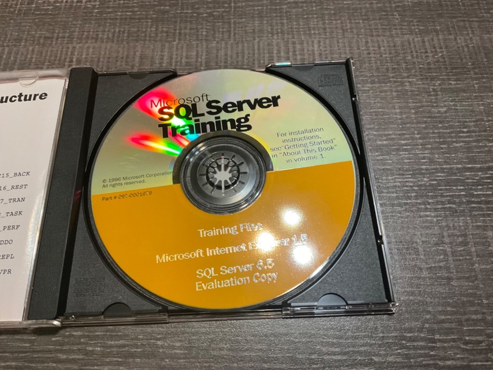 Microsoft SQL Server Version 6.5 Rare! Never Used