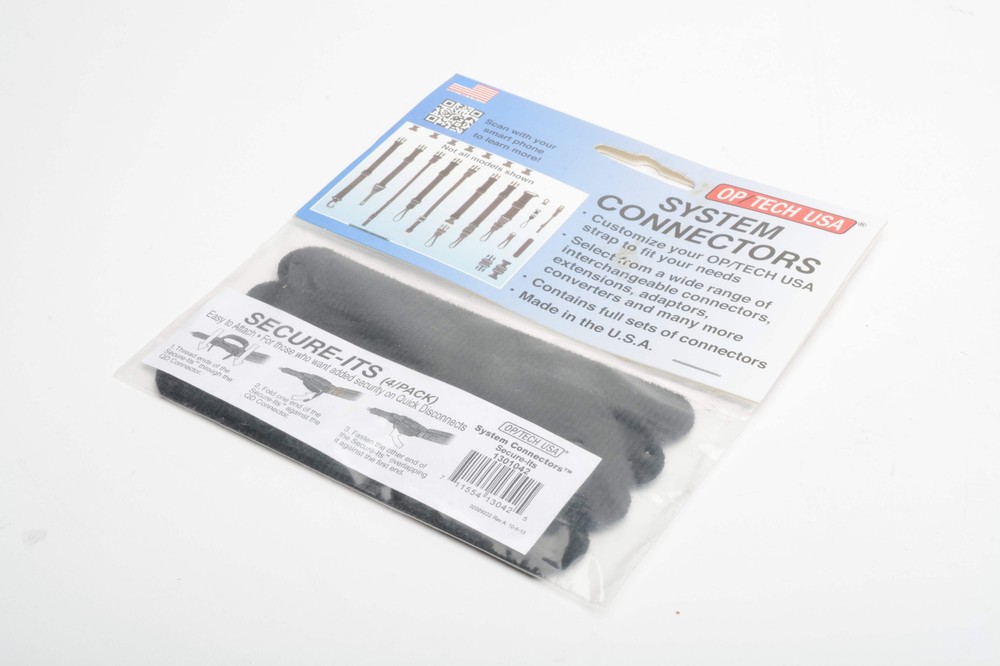 OP/TECH USA Secure-Its (4-Pack, Black) - New