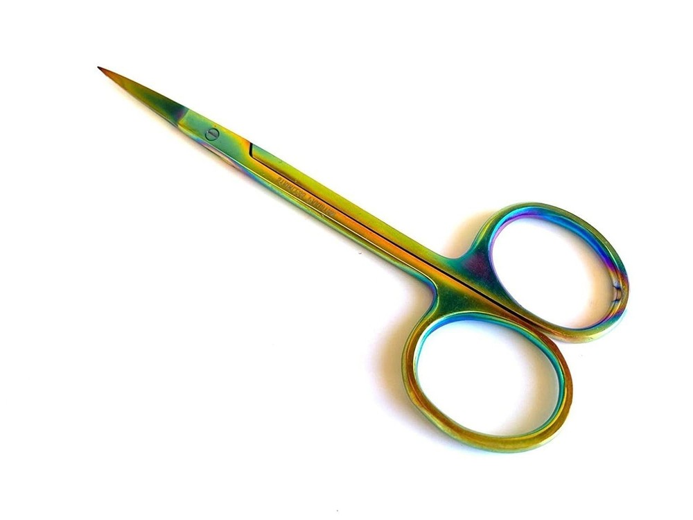 Multi-Purpose Small Scissors 4.5" Unisex, Nails Hair Beard Cuticles, Multi-Color