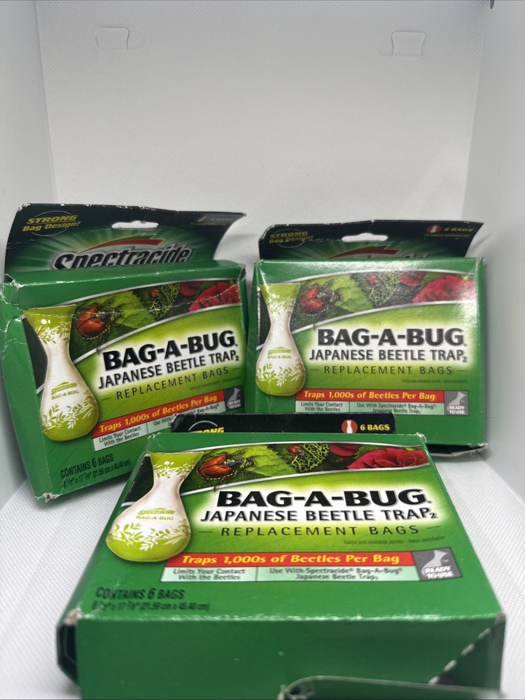 3 Pack Bag A Bug Replacement Bags 6 count Japanese Beetle Trap