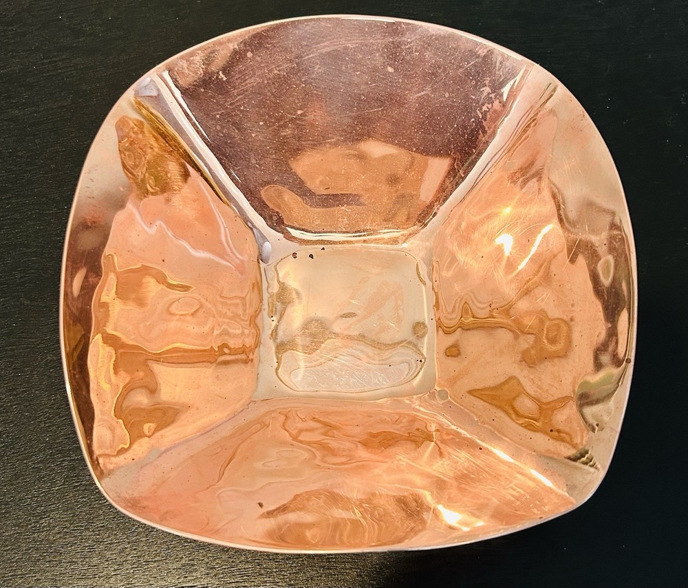 Rare Simon Pearce 6” Copper Square Bowl