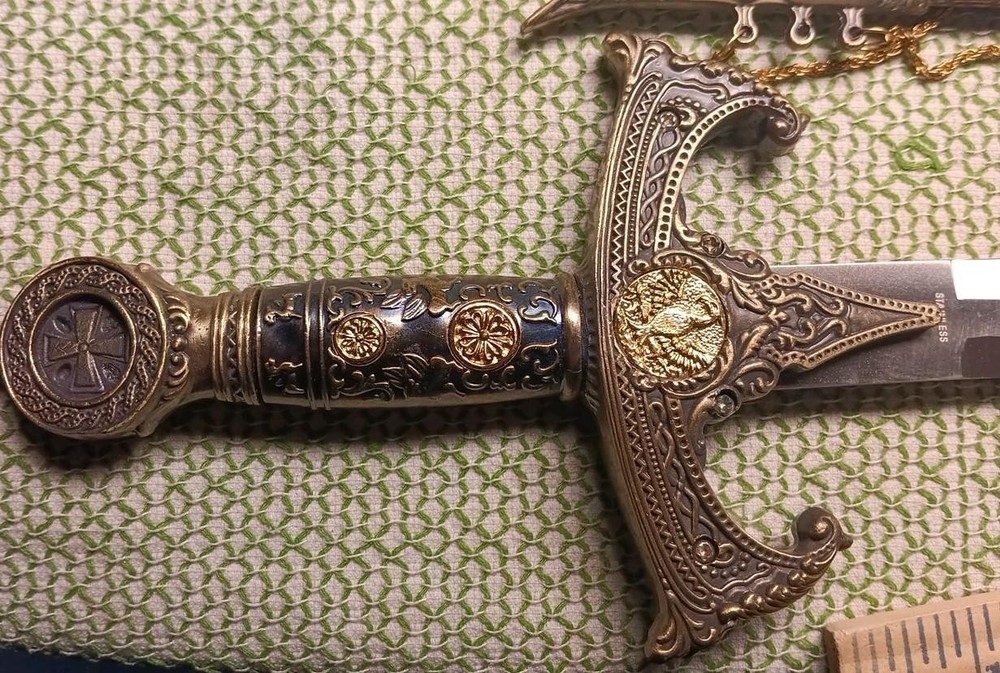 Decorative Dagger / Sword 17" With Sheath, Display Dagger Sword, Ships Fast