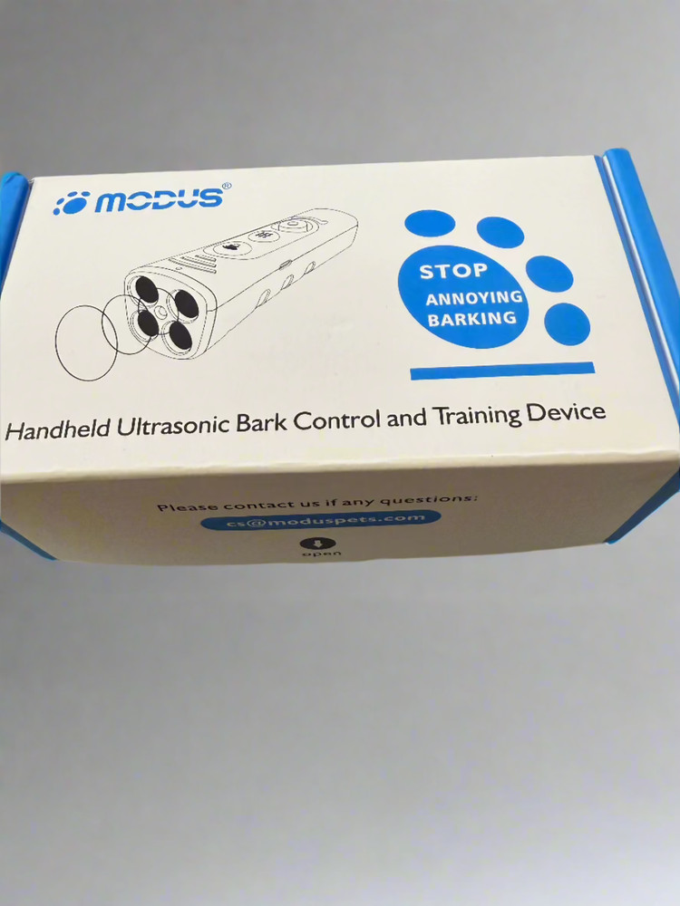Handheld ultrasonic bark control and training device