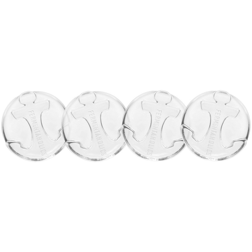 4 Pack Glass Fermentation Weights With Easy Grip Handles