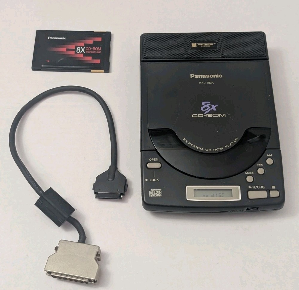 Panasonic KXL-783A Black Spatializer Speaker 8X CD ROM Player Tested Working