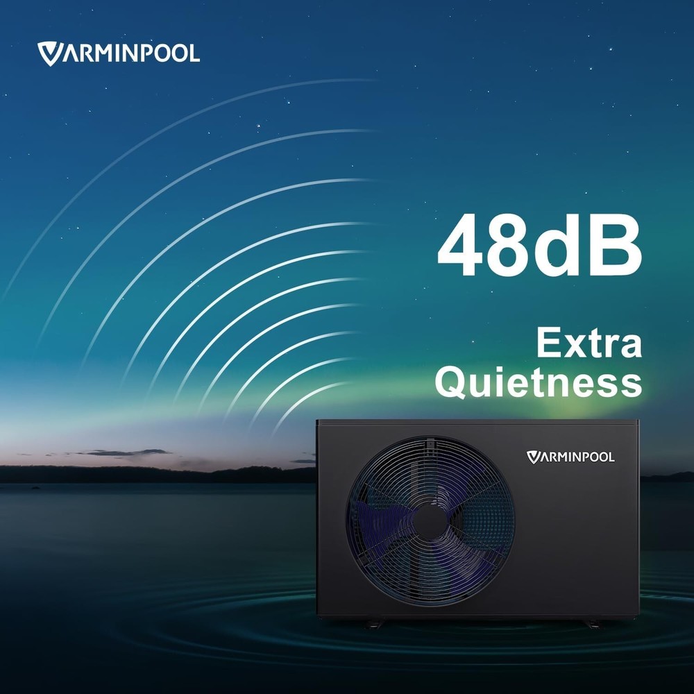 30000 BTU Pool Heater & Cooler Inverter Heat Pump In/Above Ground, 8K Gal