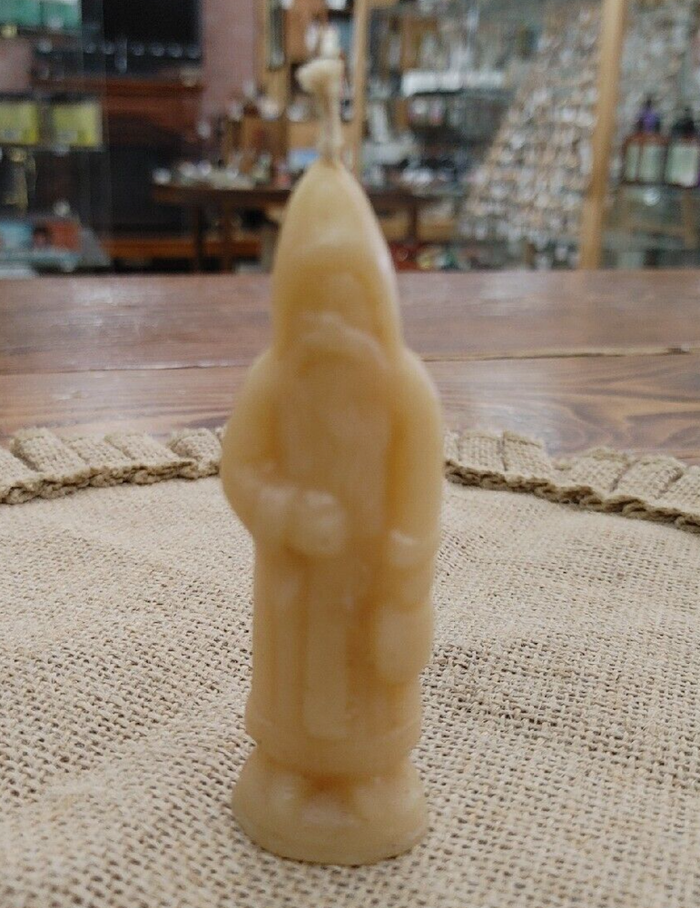 Vintage Christmas Candle 4" Santa (Gurley?)