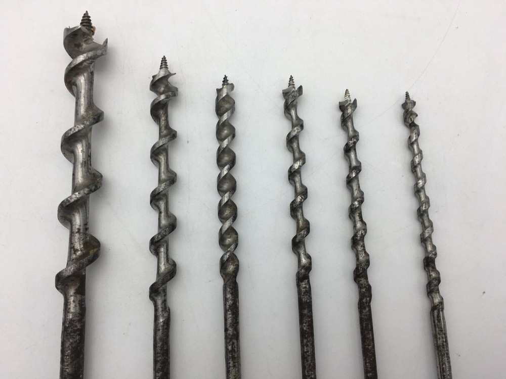 Fulton 6 Piece Auger Bit Set In Canvas Carrying Case