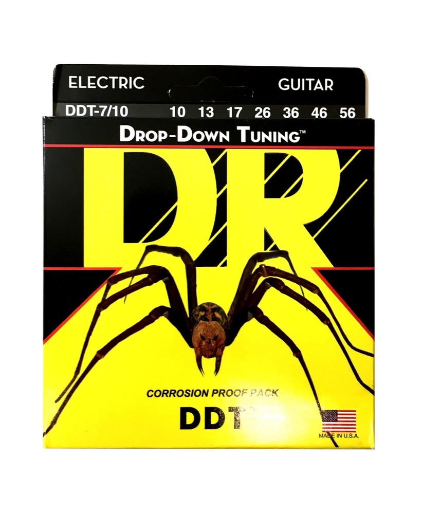 DR Guitar Strings Electric 5 Sets DDT 7-String Drop Down Tuning 10-56
