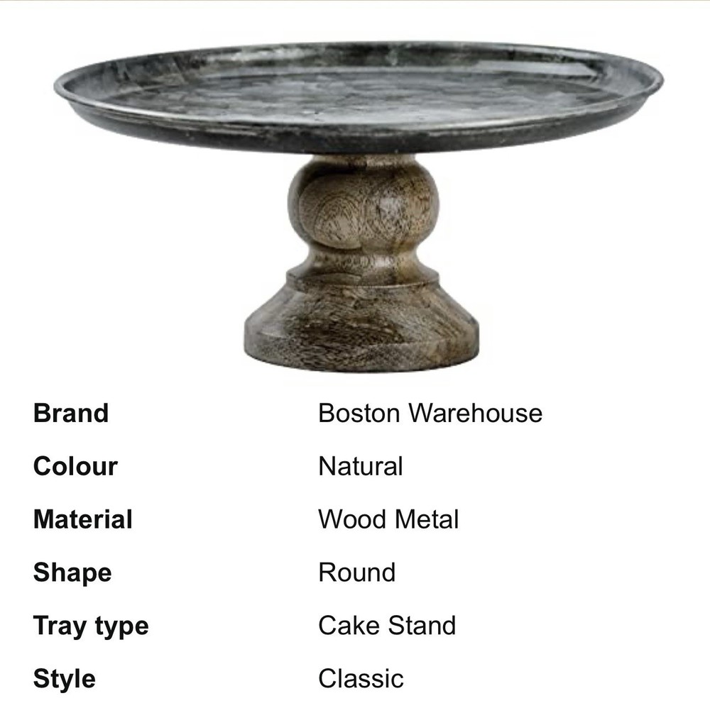 Boston Warehouse Cake Stand